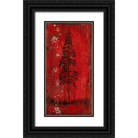 Lodge Pole Pine Black Ornate Wood Framed Art Print with Double Matting by LightBoxJournal