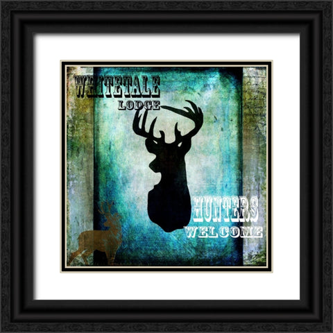 Lodge Whitetale Lodge Black Ornate Wood Framed Art Print with Double Matting by LightBoxJournal