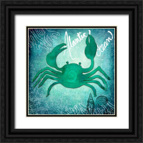 Ocean Atlantic Ocean Black Ornate Wood Framed Art Print with Double Matting by LightBoxJournal