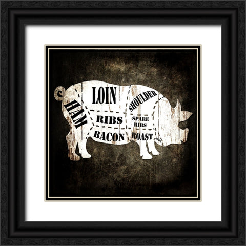 Butcher Shop I Black Ornate Wood Framed Art Print with Double Matting by LightBoxJournal