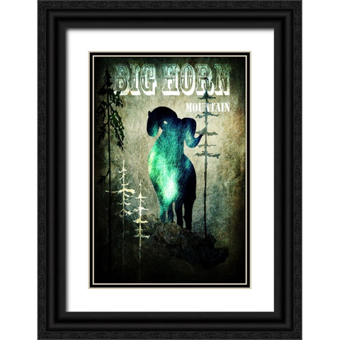 Wind River II Black Ornate Wood Framed Art Print with Double Matting by LightBoxJournal