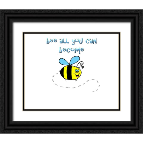 Bee All You Can Become 1 Black Ornate Wood Framed Art Print with Double Matting by LightBoxJournal