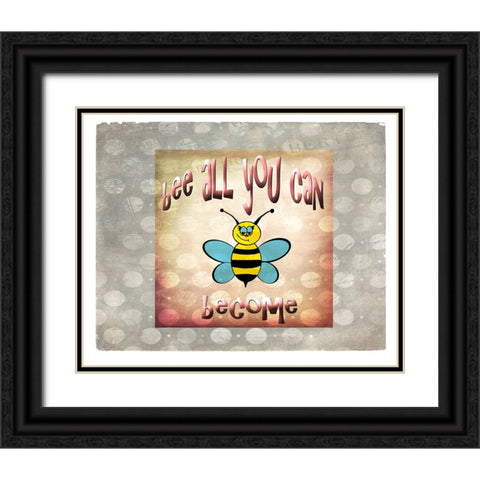 Bee All You Can Become 2 Black Ornate Wood Framed Art Print with Double Matting by LightBoxJournal