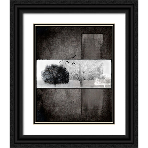 Black Tree 1 Black Ornate Wood Framed Art Print with Double Matting by LightBoxJournal