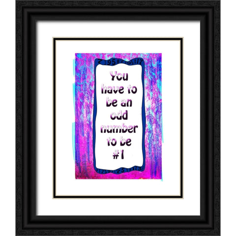 Number 1 Black Ornate Wood Framed Art Print with Double Matting by LightBoxJournal
