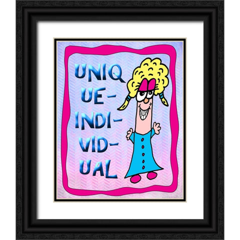Unique Individual 2 Black Ornate Wood Framed Art Print with Double Matting by LightBoxJournal