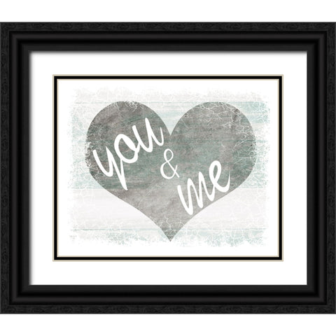 You And Me Black Ornate Wood Framed Art Print with Double Matting by LightBoxJournal