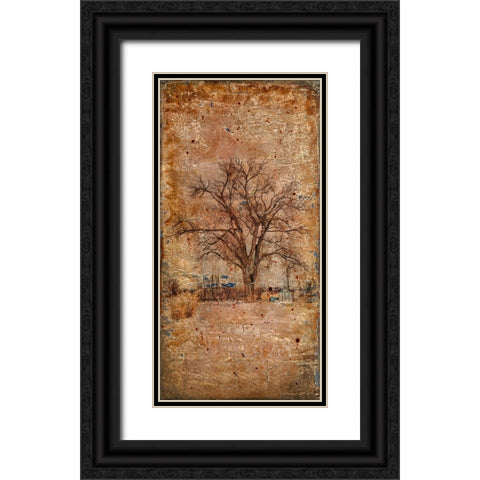 Autumn Tree Duo Black Ornate Wood Framed Art Print with Double Matting by LightBoxJournal