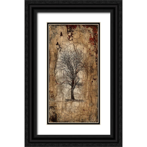 Lone Tree Black Ornate Wood Framed Art Print with Double Matting by LightBoxJournal