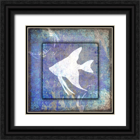 Beach House Fish Black Ornate Wood Framed Art Print with Double Matting by LightBoxJournal