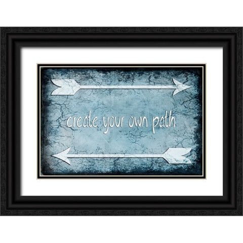 Choose Path Black Ornate Wood Framed Art Print with Double Matting by LightBoxJournal