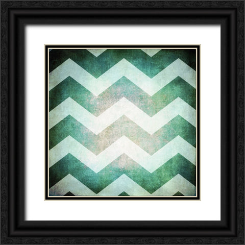 Good Times_Beach Chevron Black Ornate Wood Framed Art Print with Double Matting by LightBoxJournal