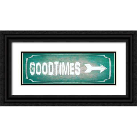 Good Times Black Ornate Wood Framed Art Print with Double Matting by LightBoxJournal