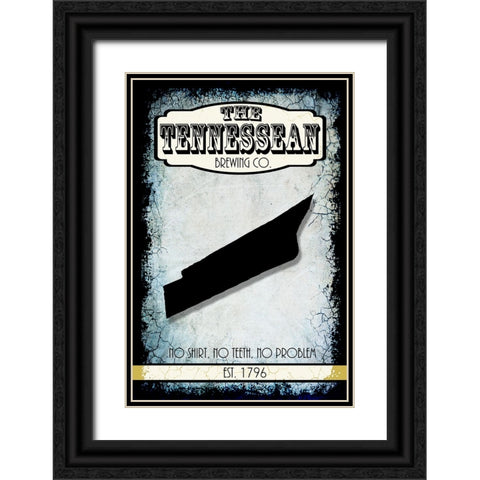 States Brewing Co_Tennesse Black Ornate Wood Framed Art Print with Double Matting by LightBoxJournal