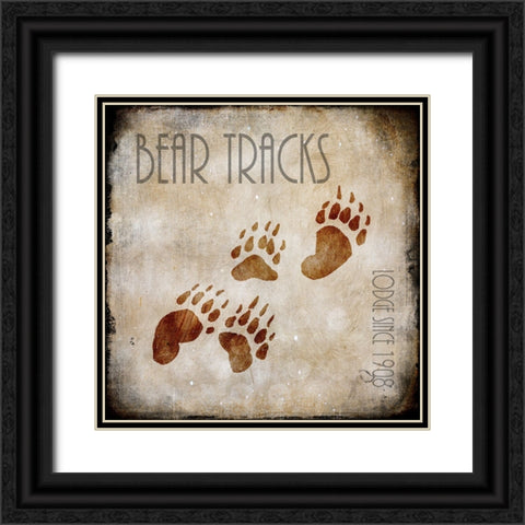 Moose Lodge 2 - Bear Tracks Black Ornate Wood Framed Art Print with Double Matting by LightBoxJournal