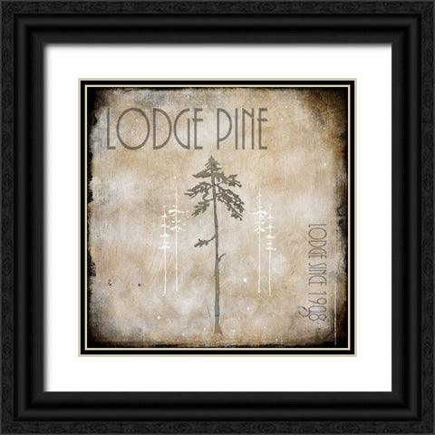 Moose Lodge 2 - Lodge Pole 3 Black Ornate Wood Framed Art Print with Double Matting by LightBoxJournal