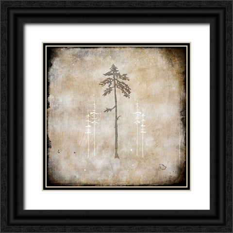 Moose Lodge 2 - Lodge Pole Black Ornate Wood Framed Art Print with Double Matting by LightBoxJournal