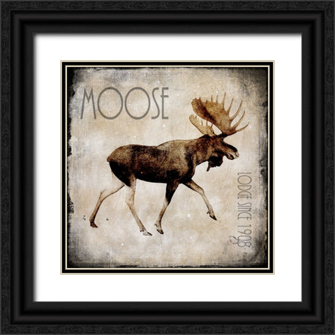 Moose Lodge 2 Black Ornate Wood Framed Art Print with Double Matting by LightBoxJournal