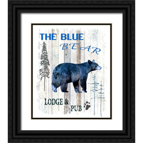 The Blue Bear Black Ornate Wood Framed Art Print with Double Matting by LightBoxJournal