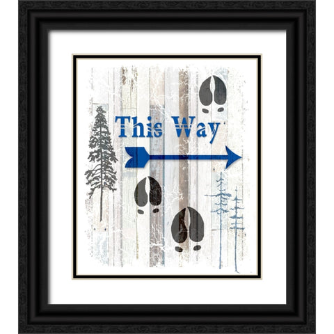The Blue Moose - This Way I Black Ornate Wood Framed Art Print with Double Matting by LightBoxJournal