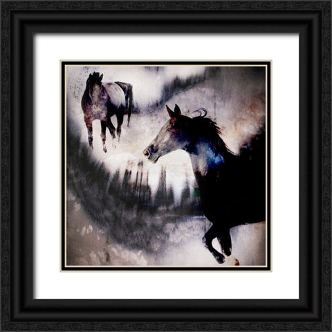 Black Mare - Dream 1 Black Ornate Wood Framed Art Print with Double Matting by LightBoxJournal