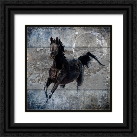 Black Mare 1 Black Ornate Wood Framed Art Print with Double Matting by LightBoxJournal