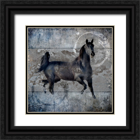Black Mare 2 Black Ornate Wood Framed Art Print with Double Matting by LightBoxJournal