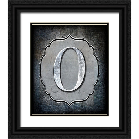 Letter O Black Ornate Wood Framed Art Print with Double Matting by LightBoxJournal