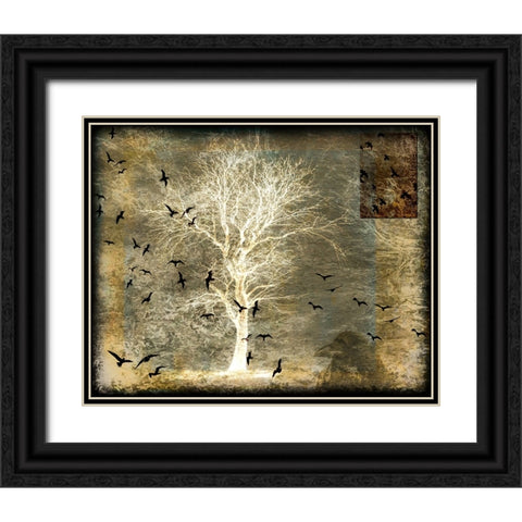 A Ravens World Spirit Tree Black Ornate Wood Framed Art Print with Double Matting by LightBoxJournal