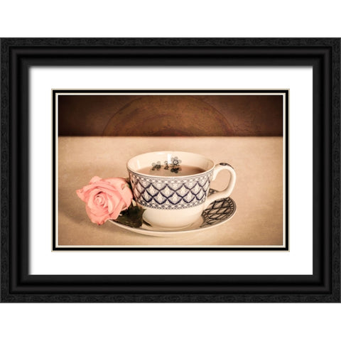 High Tea 1 Black Ornate Wood Framed Art Print with Double Matting by LightBoxJournal