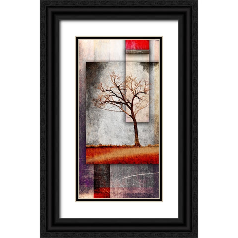 Cottonwood Tree Part 04 Black Ornate Wood Framed Art Print with Double Matting by LightBoxJournal
