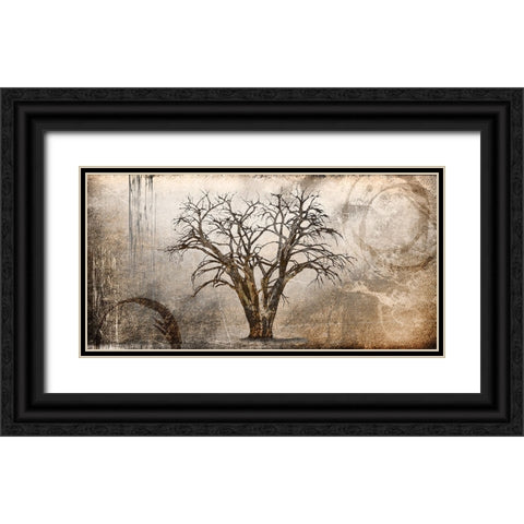 Cottonwood Tree Part 07 Black Ornate Wood Framed Art Print with Double Matting by LightBoxJournal