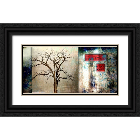 Cottonwood Tree Part 12 Black Ornate Wood Framed Art Print with Double Matting by LightBoxJournal