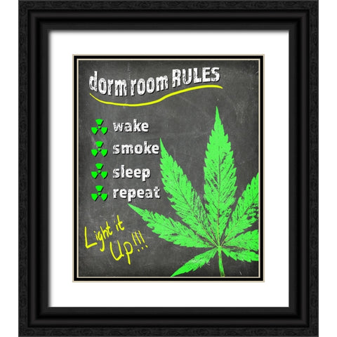 Dorm Room Light It Up Black Ornate Wood Framed Art Print with Double Matting by LightBoxJournal