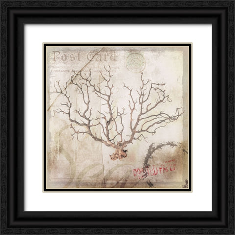 Sea Leaf Black Ornate Wood Framed Art Print with Double Matting by LightBoxJournal