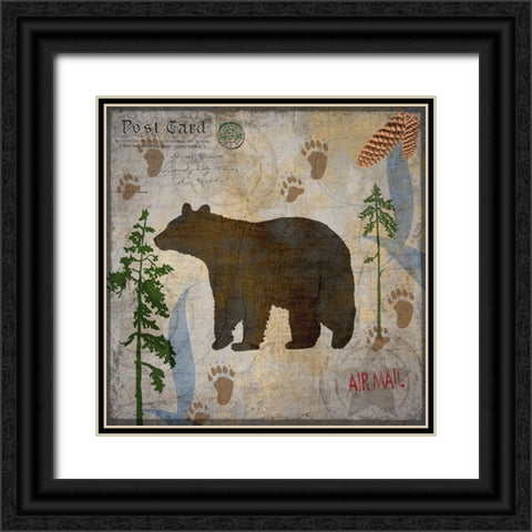 Bear Lodge Black Ornate Wood Framed Art Print with Double Matting by LightBoxJournal