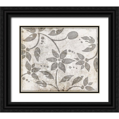 Decorative Pattern 2 Black Ornate Wood Framed Art Print with Double Matting by LightBoxJournal