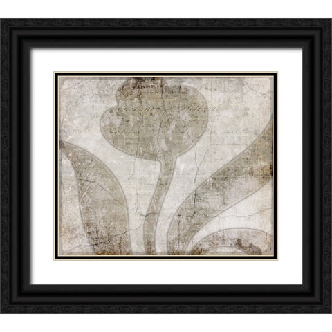 Decortive Pattern 5.1 Black Ornate Wood Framed Art Print with Double Matting by LightBoxJournal