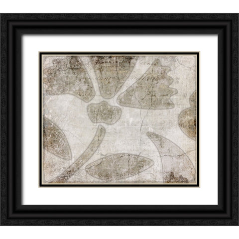 Decortive Pattern 5.2 Black Ornate Wood Framed Art Print with Double Matting by LightBoxJournal