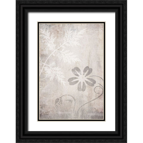 Decortive Pattern Black Ornate Wood Framed Art Print with Double Matting by LightBoxJournal