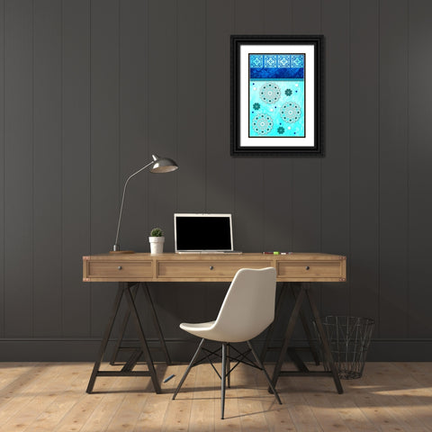 Go Bo Ho 4 Black Ornate Wood Framed Art Print with Double Matting by LightBoxJournal
