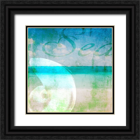 Sea 1 Black Ornate Wood Framed Art Print with Double Matting by LightBoxJournal