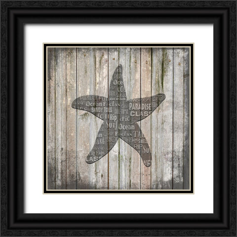 Country Sea V3 3 Black Ornate Wood Framed Art Print with Double Matting by LightBoxJournal