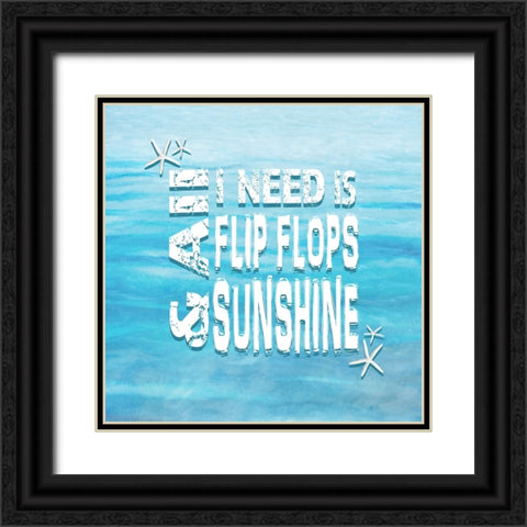 Free Gypsy Sea 2 Black Ornate Wood Framed Art Print with Double Matting by LightBoxJournal