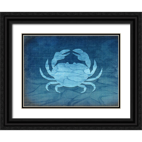 Gypsy Blue Cyanotype V4 Black Ornate Wood Framed Art Print with Double Matting by LightBoxJournal