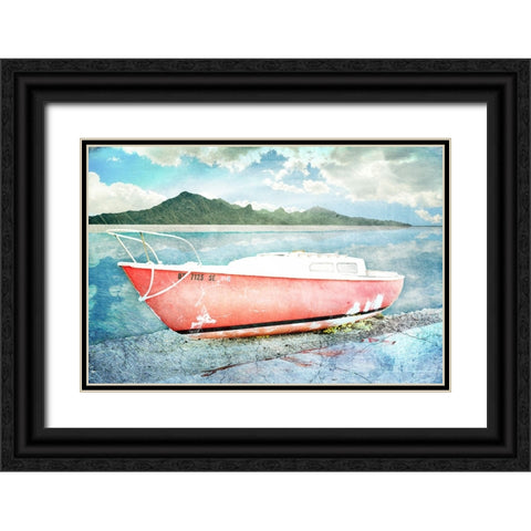 Gypsy Boat Black Ornate Wood Framed Art Print with Double Matting by LightBoxJournal