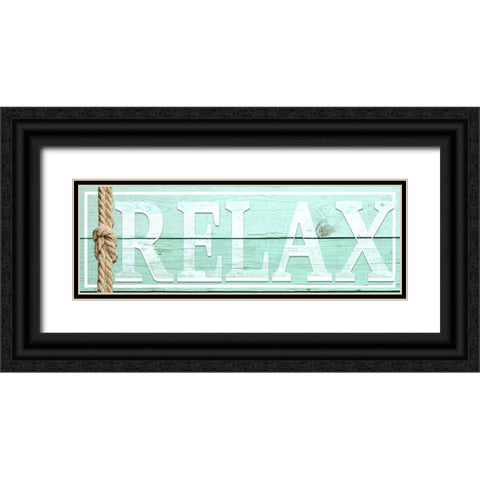 Gypsy Sea Sign V1 1 Black Ornate Wood Framed Art Print with Double Matting by LightBoxJournal