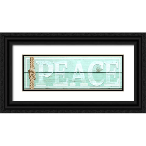 Gypsy Sea Sign V1 4 Black Ornate Wood Framed Art Print with Double Matting by LightBoxJournal