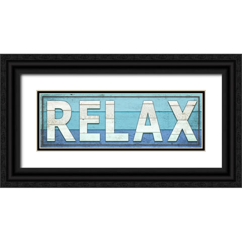 Gypsy Sea Sign V2 1 Black Ornate Wood Framed Art Print with Double Matting by LightBoxJournal