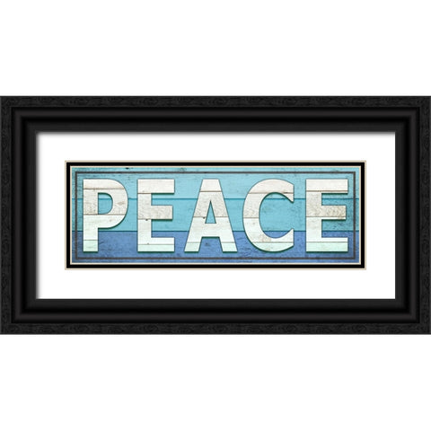 Gypsy Sea Sign V2 2 Black Ornate Wood Framed Art Print with Double Matting by LightBoxJournal